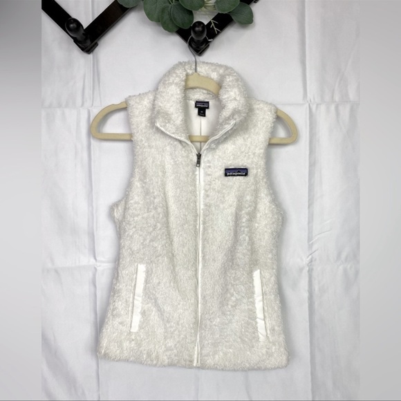 Patagonia Los Gatos White Womens Fleece Vest- Size XS - Picture 3 of 11